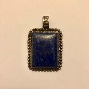Dark Blue Lapis Lazuli Pendant